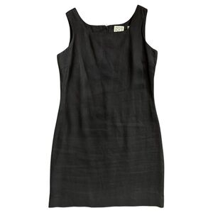 Ann Taylor Loft Little Black Linen Dress